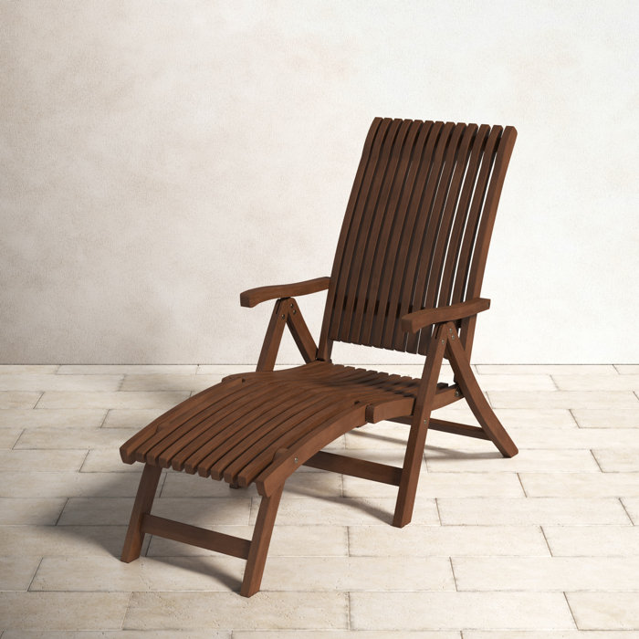 Suki Outdoor Eucalyptus Chaise Lounge & Reviews Birch Lane